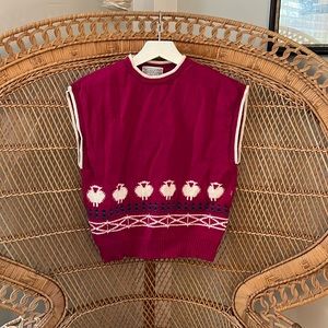 Vintage Pendleton Sheep Sweater Vest